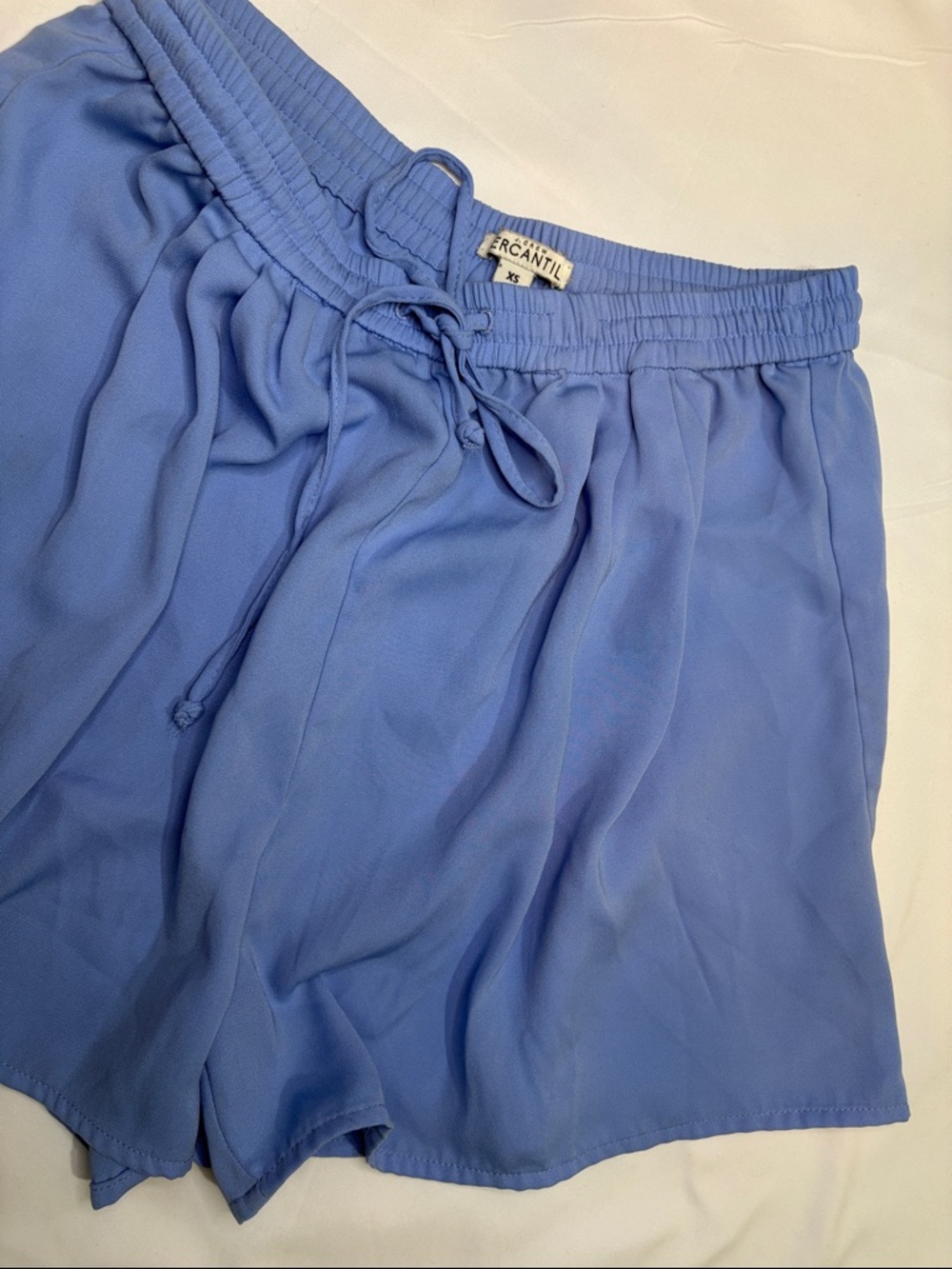 Periwinkle Sky Blue J. Crew Flowy Drawstring Pull On Shorts Resortwear Vacation